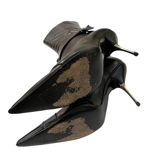 BALDAN Boot Pointed Toe Leather Ankle Bootie 37.5 (US 7) - Picture 6 of 14